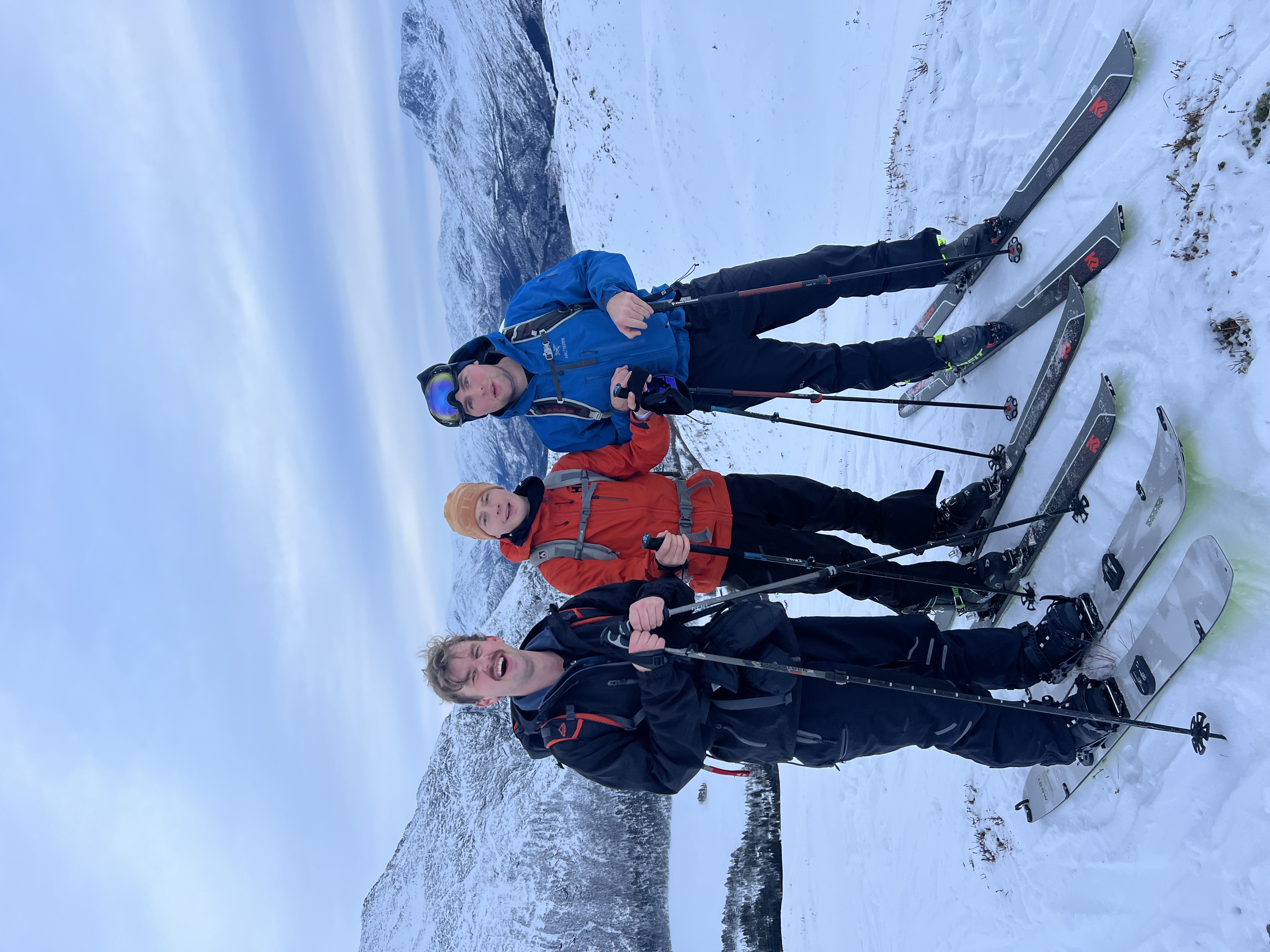 Tre menn på skitur