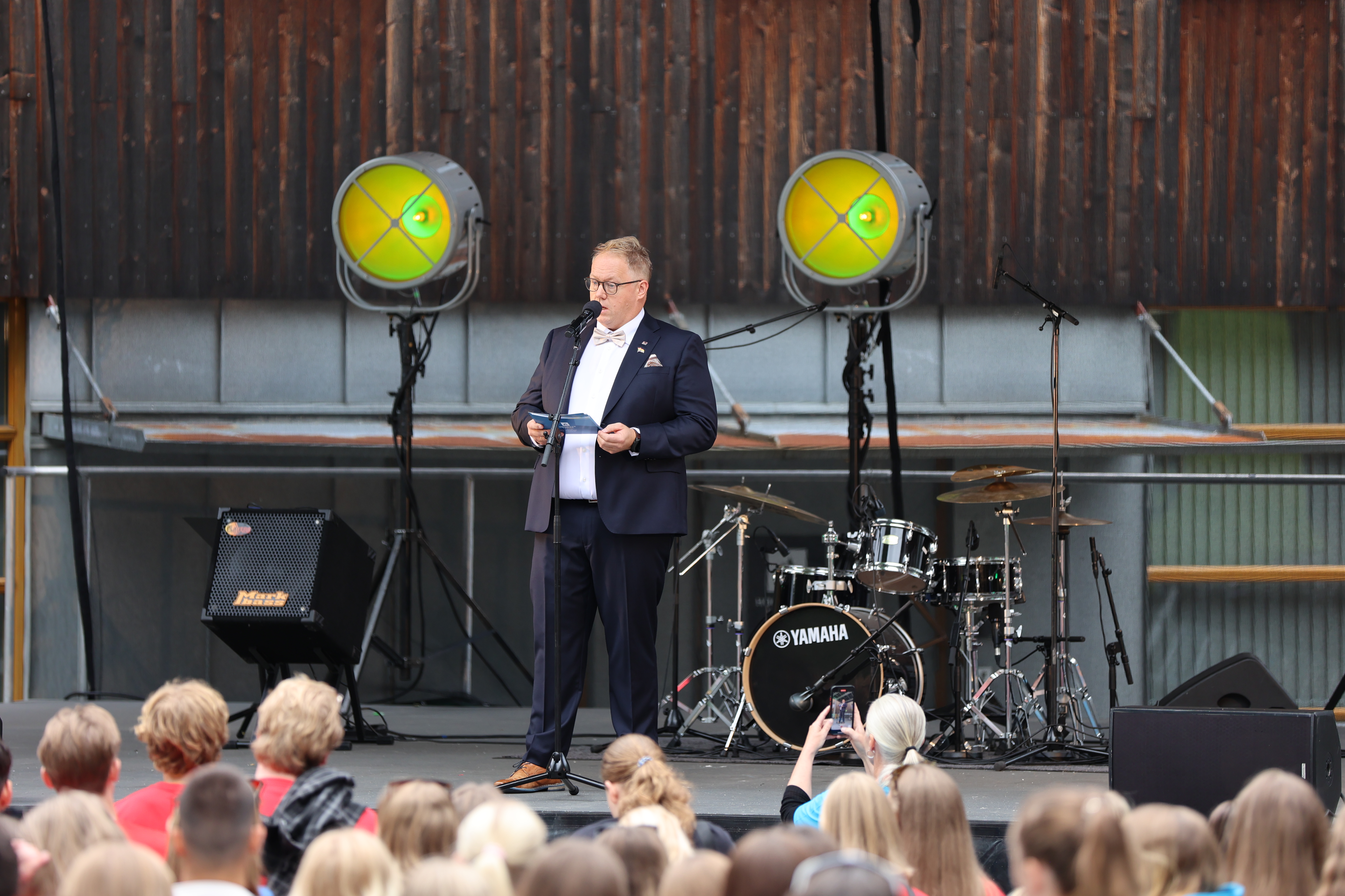 Rektor Odd Helge Mjellem Tonheim under studiestart 2025 ved Høgskulen i Volda