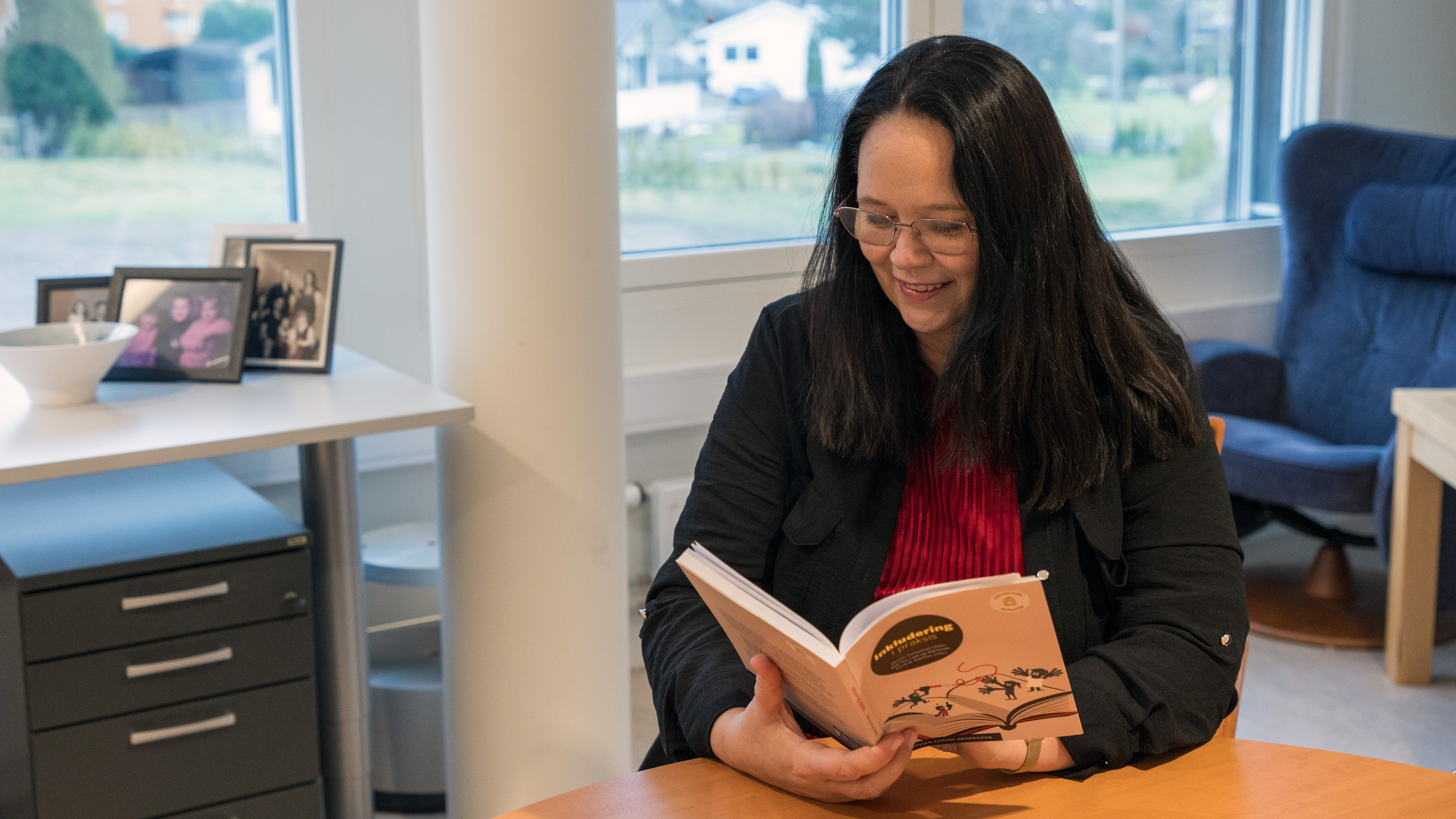 Silje Ims Lied p&aring; kontoret sitt.