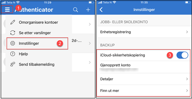 Slå på skylagringskopiering for iPhone
