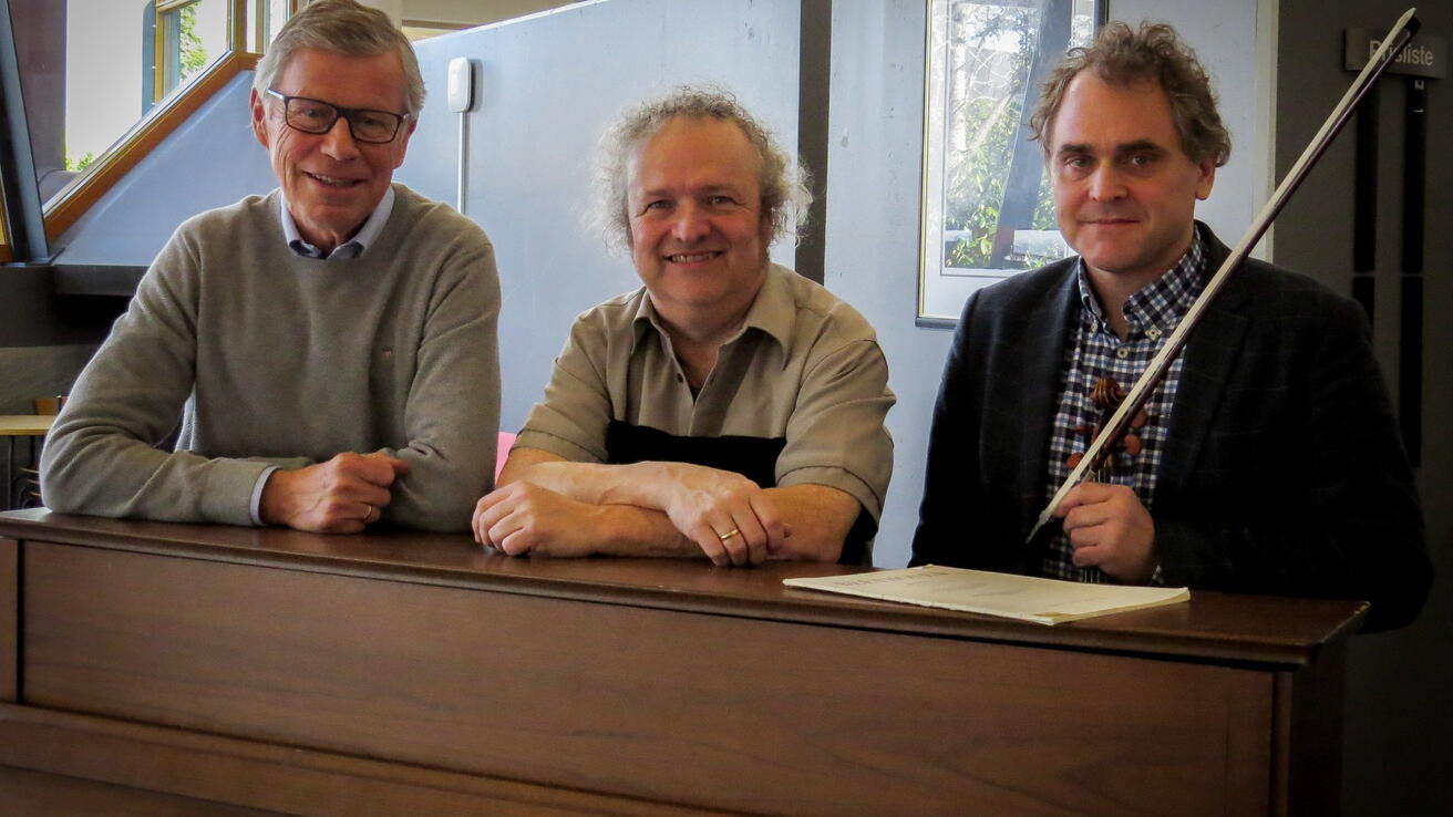 Gunnar Stave, Wolfgang Plagge og Annar Follesø. Gunnar Stave, Wolfgang Plagge og Annar Follesø.