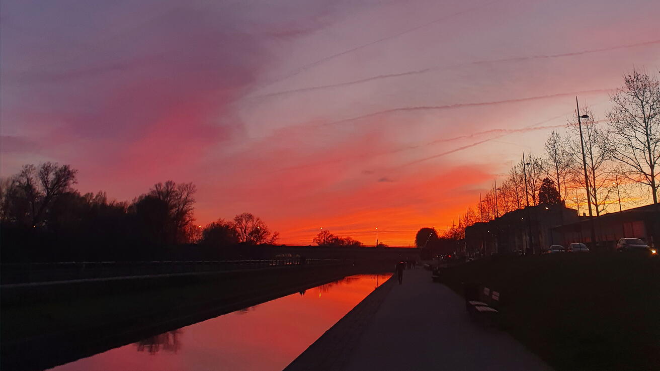 Solnedgang Orleans