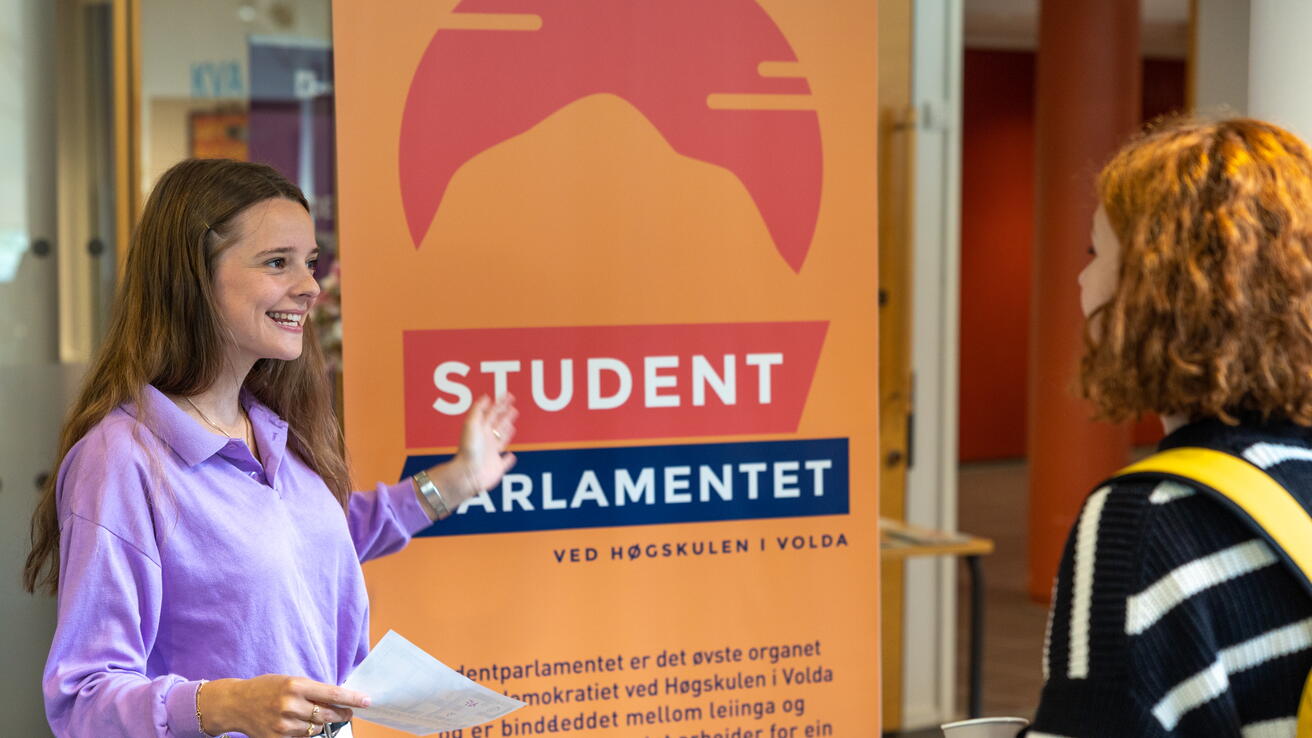 Ammy Bolme ved Studentparlamentet