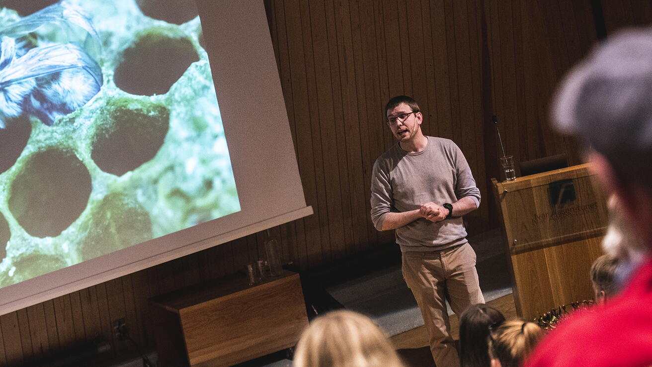 Eirik Søvik under Forskingsdagane