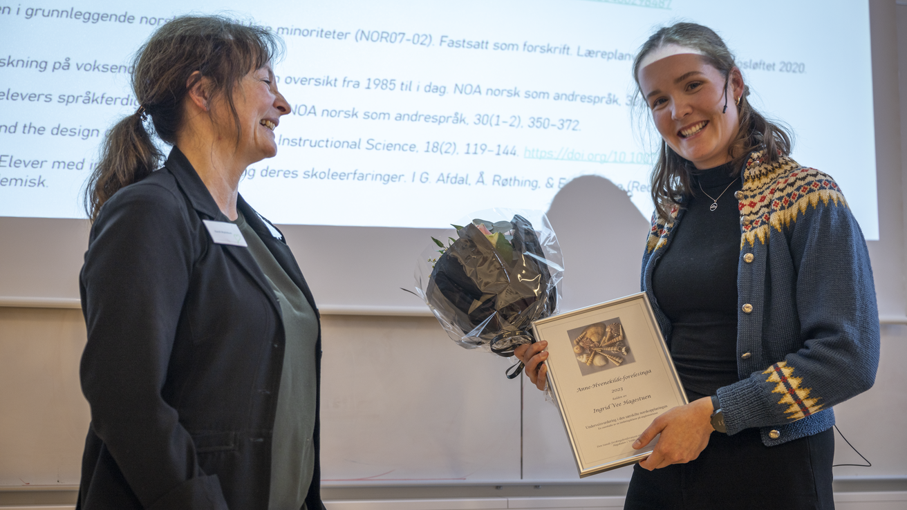 Randi Myklebust og Ingrid Vee Hagestuen.