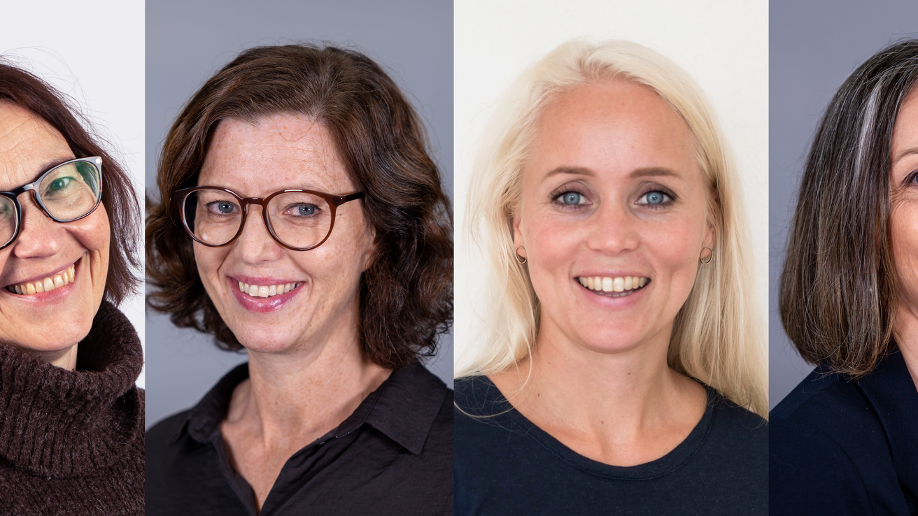 Isabella Pareliussen, Liv Kristin Bjørlykke Øvereng, Pernille Fiskerstrand og Toril Romestrand Hjelle