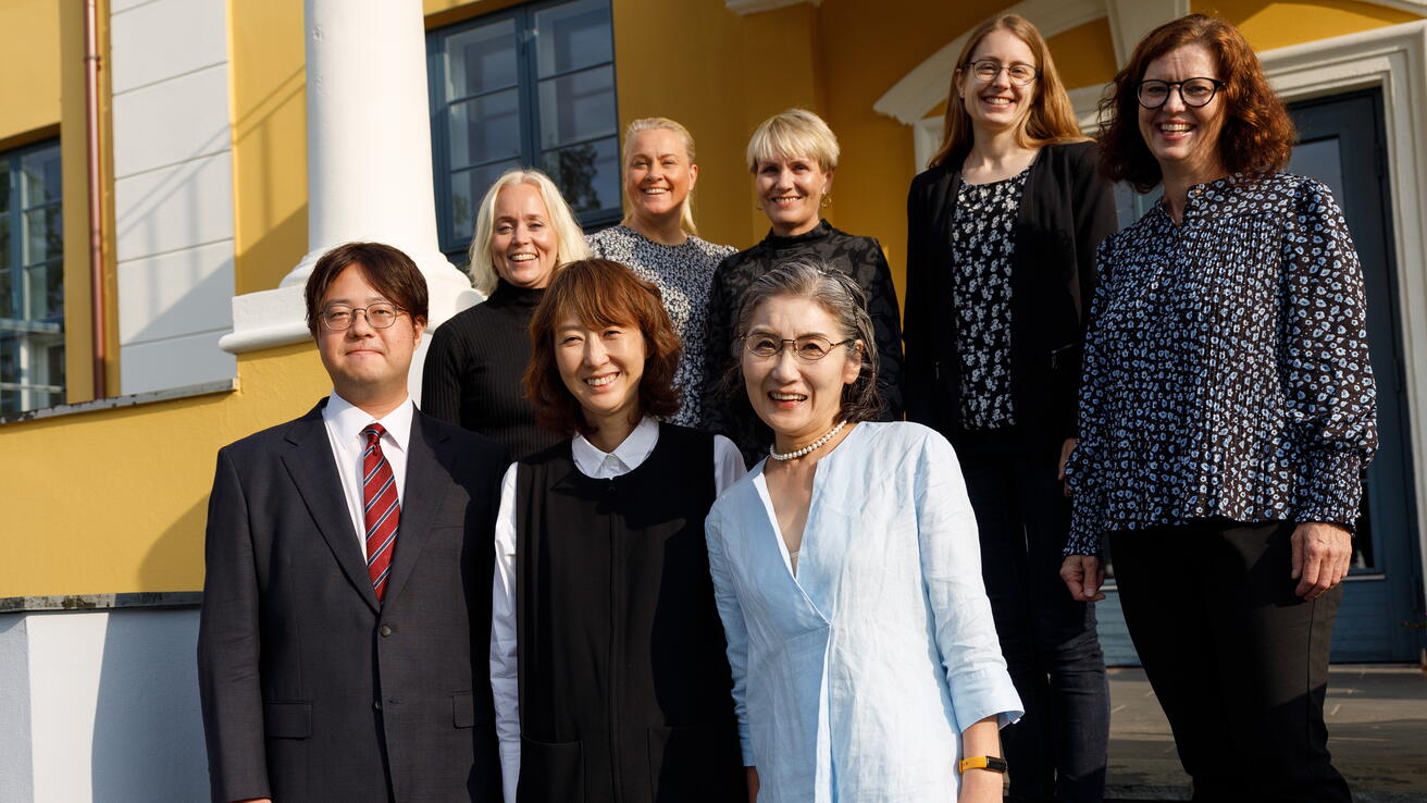 Japanske forskarar møtte HVO-forskarar i august 2023.