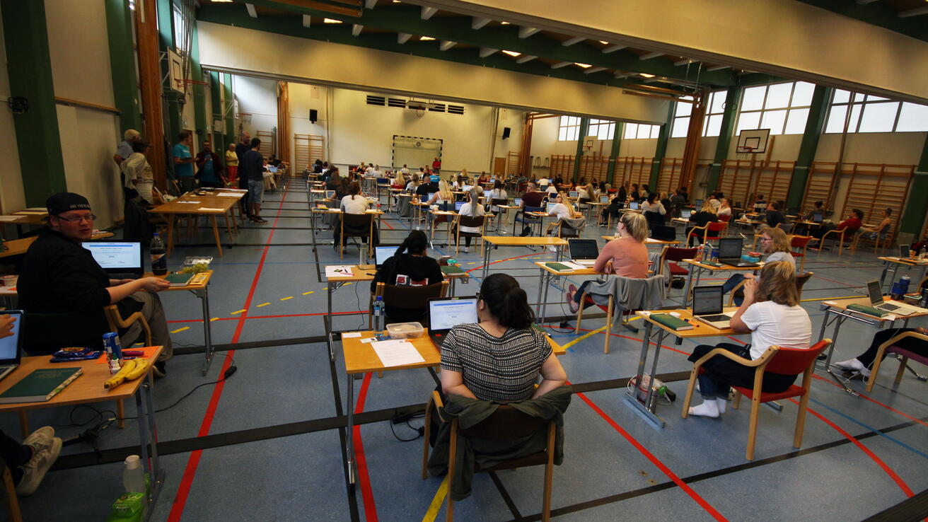 Eksamenslokale ved Høgskulen i Volda