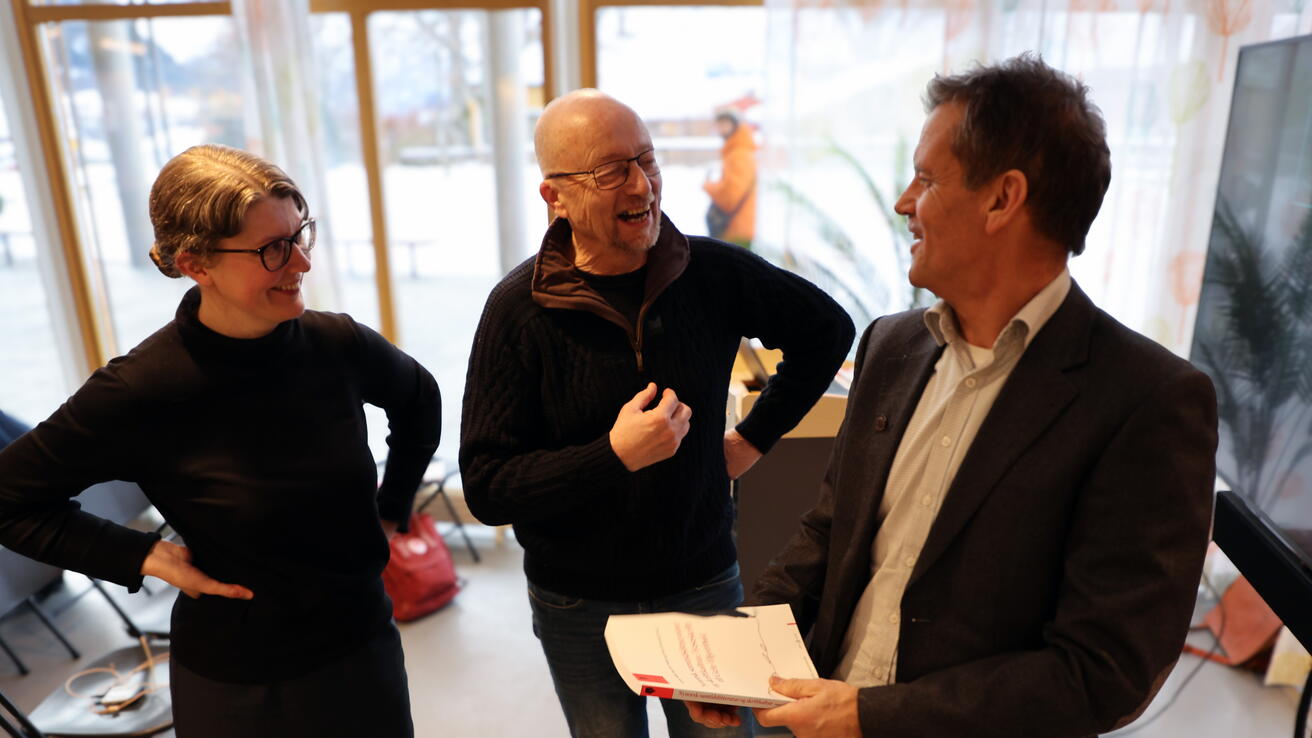 Anemari Neple, Geir Hjorthol og Stig J. Helset.