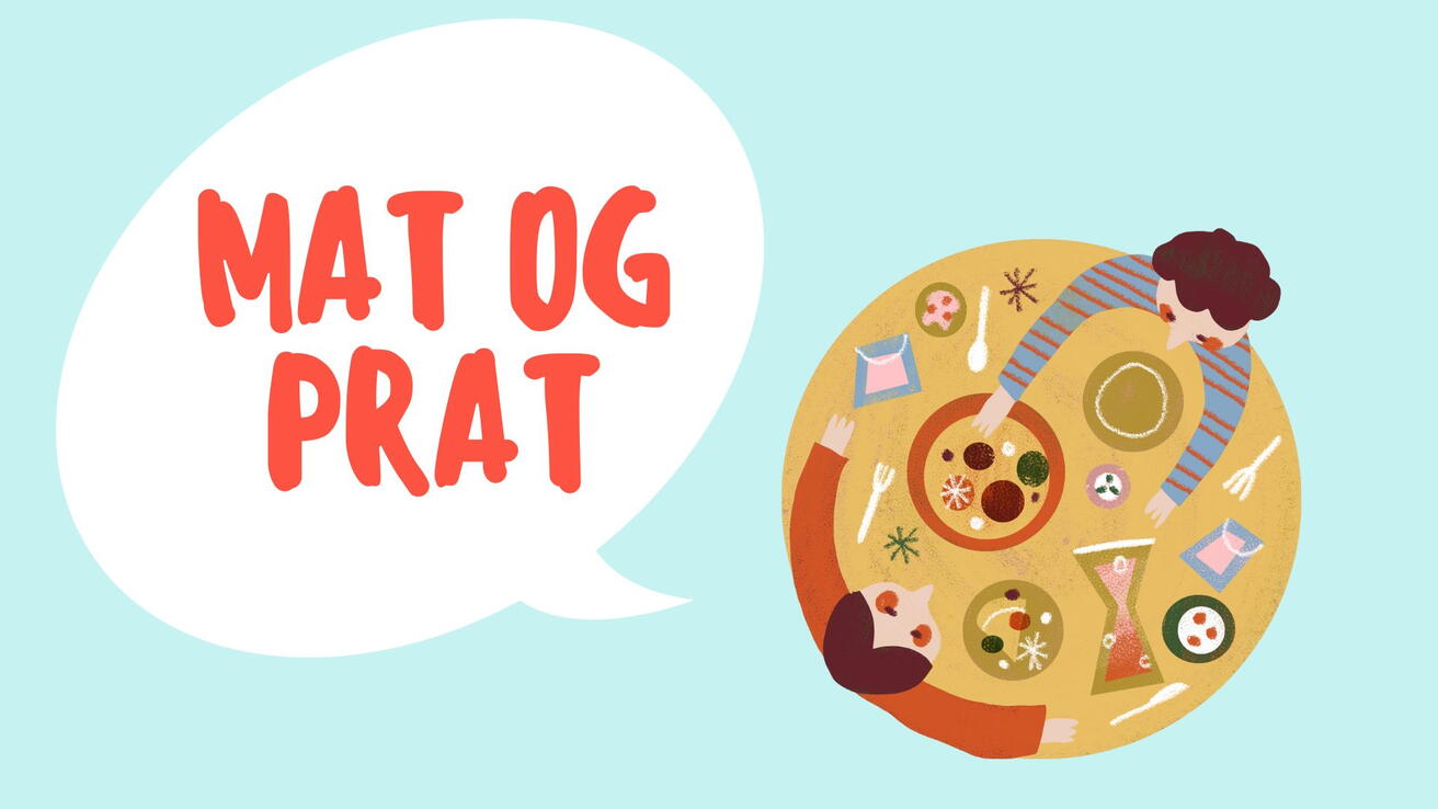 Arrangementet Mat og prat ved Høgskulen i Volda