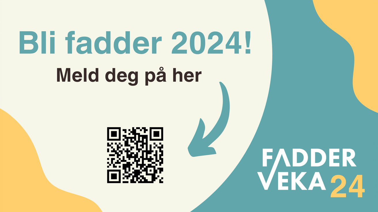 Plakat til fadderveka 24