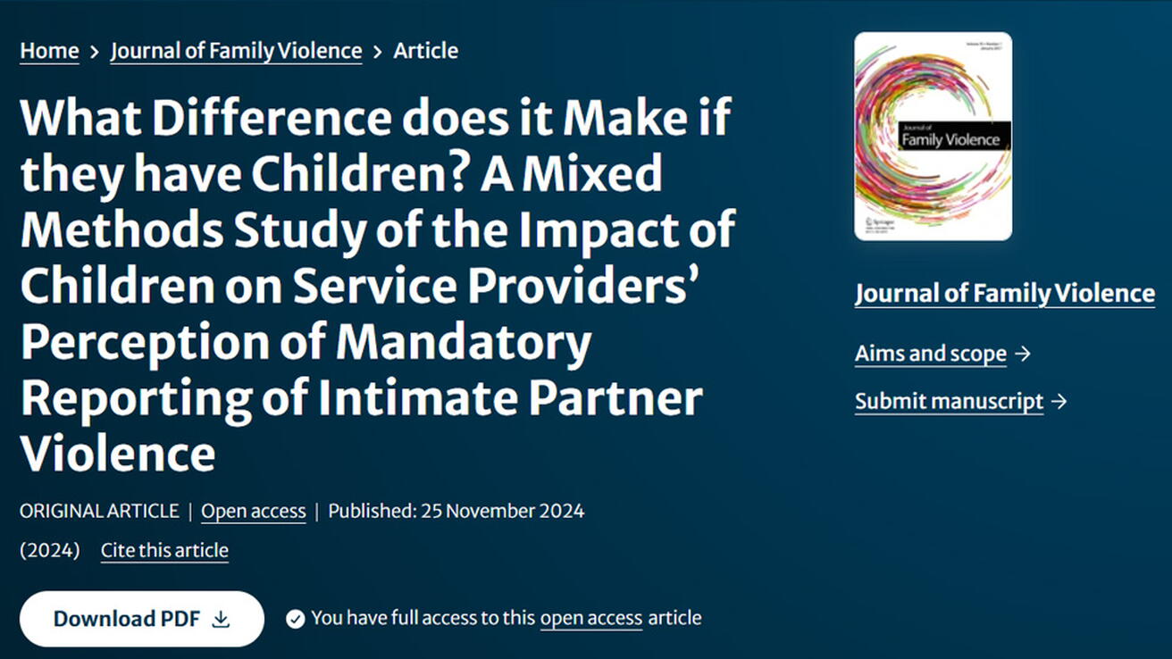 Journal of Family Violence, springer.com.