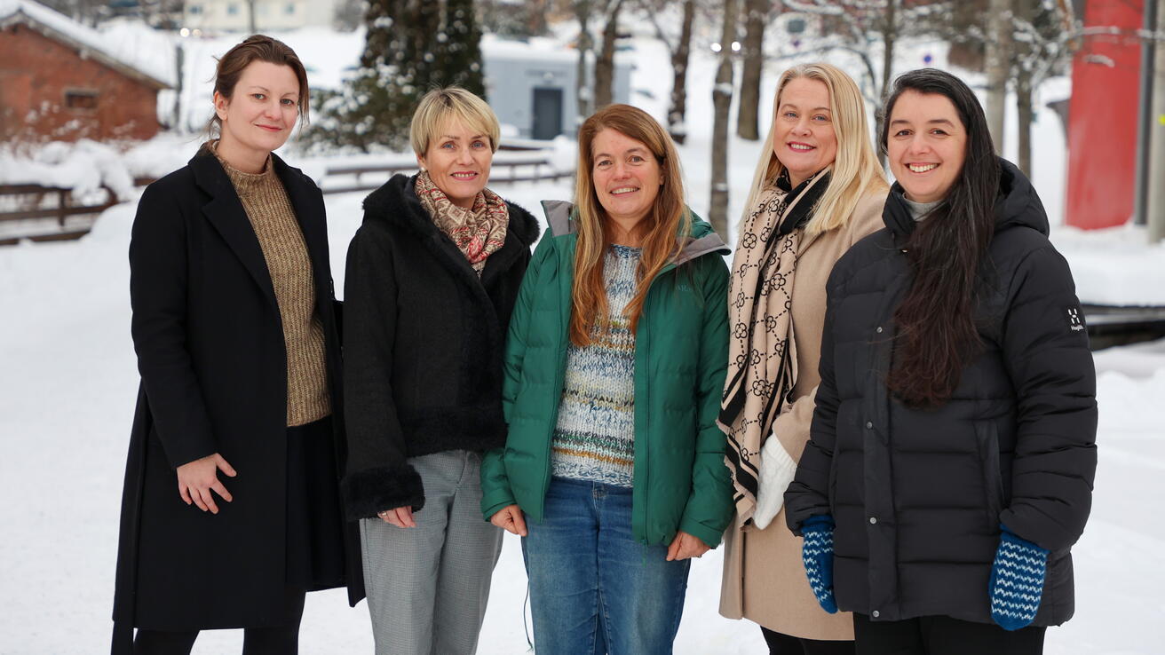 Five of the VUC authors behind the new book "Exploring Creative Wellbeing Frameworks in Context. Nature, Culture, and Sustainable Futures".