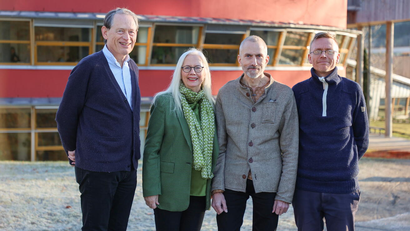 Per Halse, Marie Nedregotten Sørbø, Stein Conradsen og Jonas Gamborg Lillebø ved HVO.