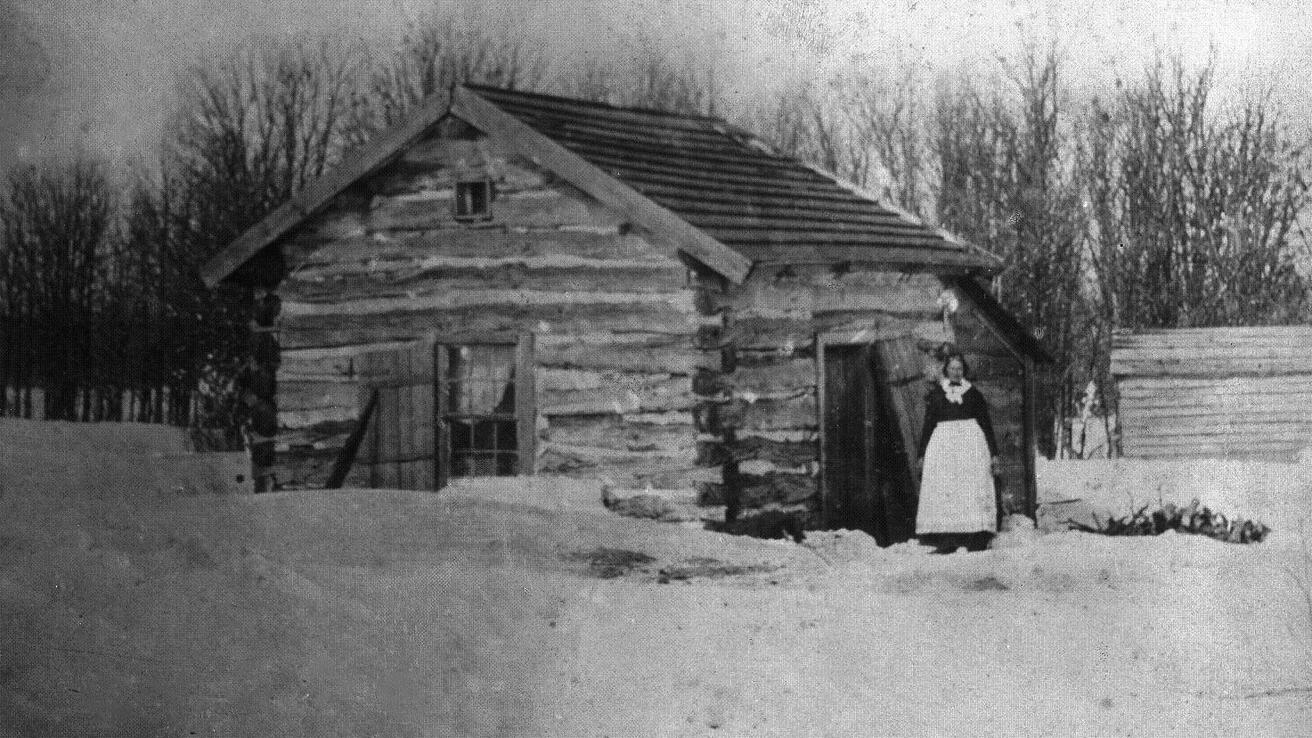 Huset til Martha Sorenson i Minnesota i 1859.