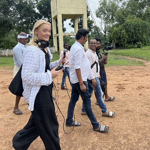 Journalist under opptak