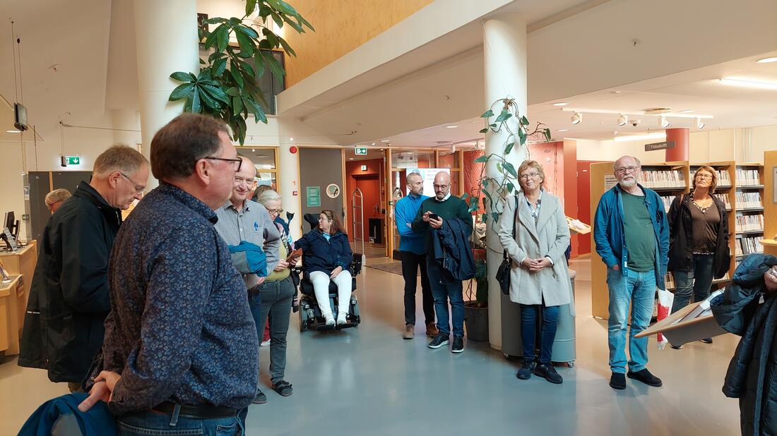 Omvisning biblioteket kyrkjejubileum