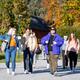 Studenter på fritida i Volda