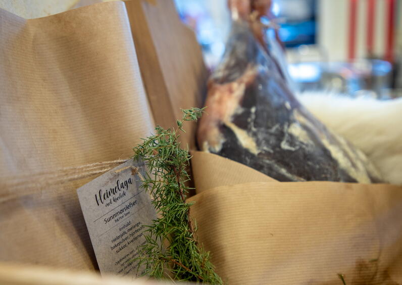 Mat produsert av studentar ved HVO.