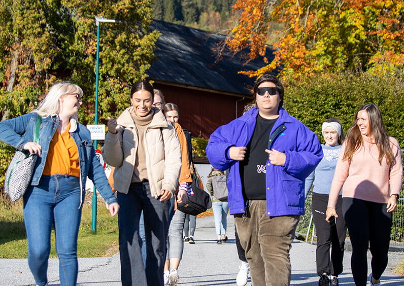 Studenter på fritida i Volda
