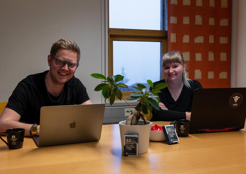 Studentambassadører på digital utdanningsmesse