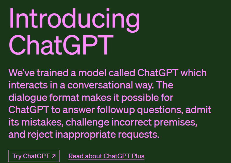 Screenshot ChatGPT