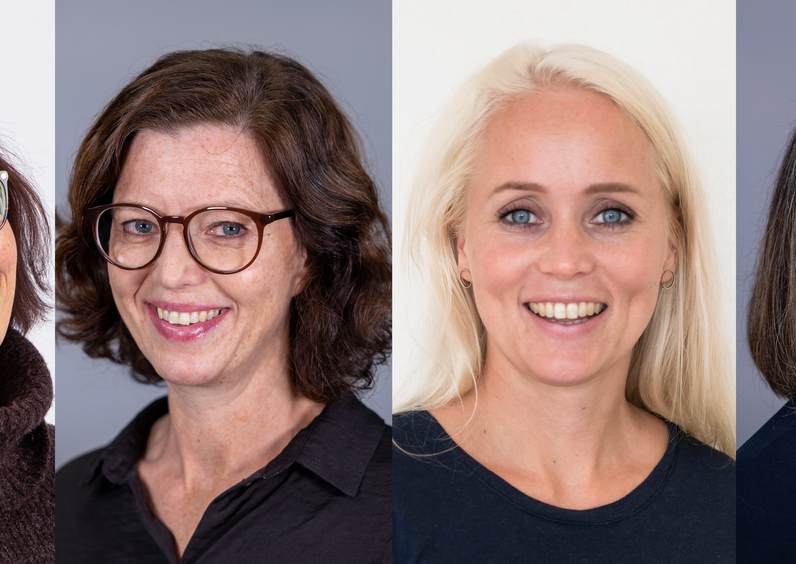 Isabella Pareliussen, Liv Kristin Bjørlykke Øvereng, Pernille Fiskerstrand og Toril Romestrand Hjelle