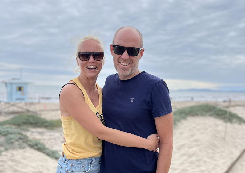 Pernille Fiskerstrand og Arve Fiskerstrand. Foto: privat.