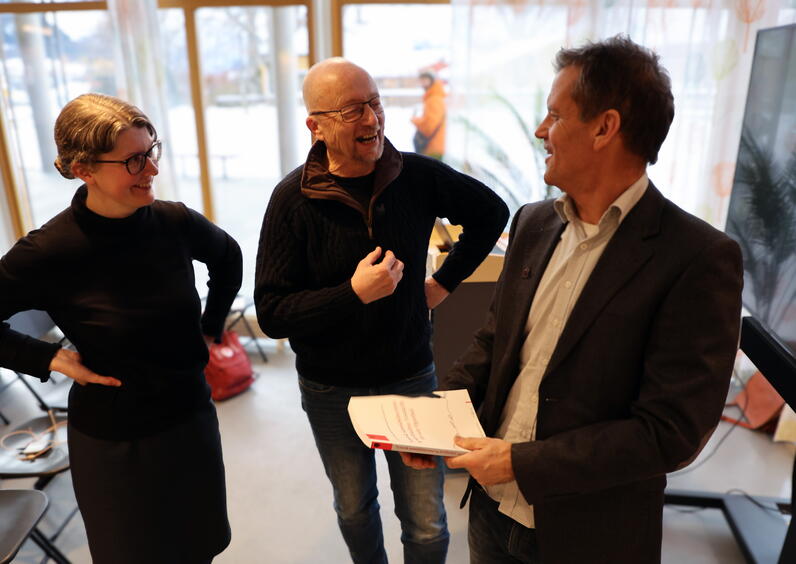 Anemari Neple, Geir Hjorthol og Stig J. Helset.